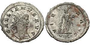 1 Antoninianus 羅馬帝國 銀/銅 加里恩努斯