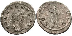 1 Antoninianus 羅馬帝國 銀/銅 加里恩努斯