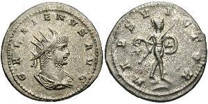 1 Antoninianus 羅馬帝國 銀/銅 加里恩努斯