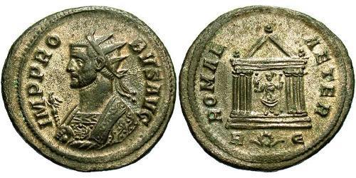 1 Antoninianus 羅馬帝國 銀/銅 Probus (232-282)