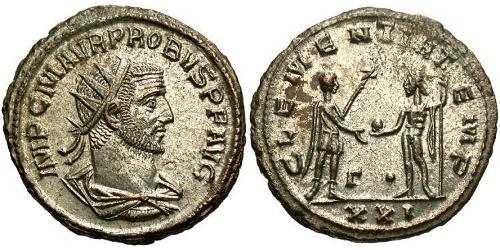 1 Antoninianus 羅馬帝國 銀/銅 Probus (232-282)