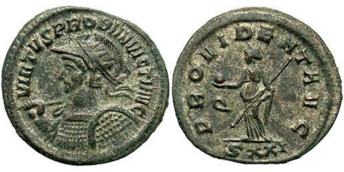 1 Antoninianus 羅馬帝國 銀/銅 Probus (232-282)