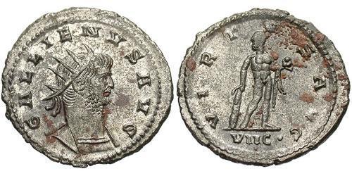 1 Antoninianus 羅馬帝國 銀/銅 加里恩努斯