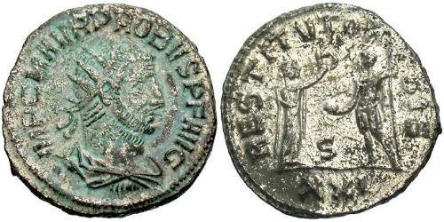 1 Antoninianus 羅馬帝國 銀/銅 Probus (232-282)