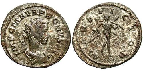 1 Antoninianus 羅馬帝國 銀/銅 Probus (232-282)