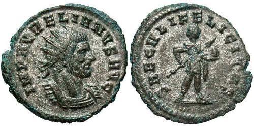 1 Antoninianus 羅馬帝國 銀/銅 奥勒良