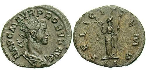 1 Antoninianus 羅馬帝國 銀/銅 Probus (232-282)