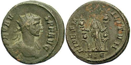1 Antoninianus 羅馬帝國 銀/銅 Probus (232-282)