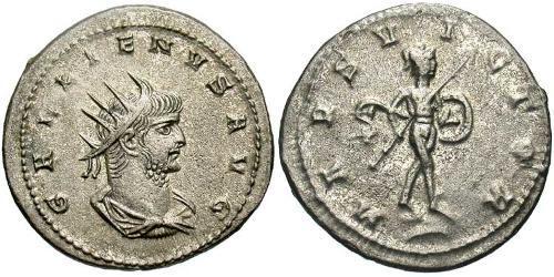1 Antoninianus 羅馬帝國 銀/銅 加里恩努斯