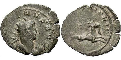 1 Antoninianus 羅馬帝國 銀/銅 加里恩努斯