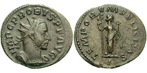 1 Antoninianus 羅馬帝國 銀/銅 Probus (232-282)