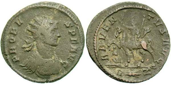 1 Antoninianus 羅馬帝國 銀/銅 Probus (232-282)