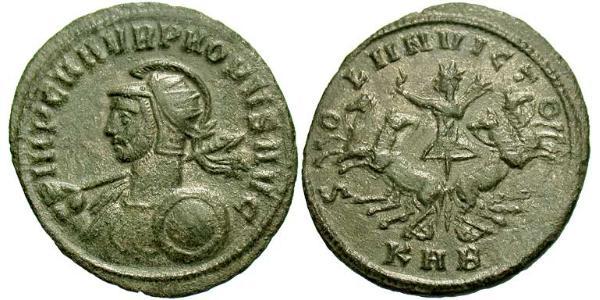 1 Antoninianus 羅馬帝國 銀/銅 Probus (232-282)