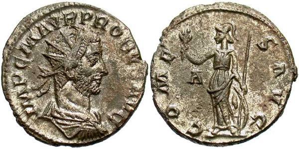 1 Antoninianus 羅馬帝國 銀/銅 Probus (232-282)