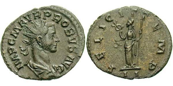 1 Antoninianus 羅馬帝國 銀/銅 Probus (232-282)