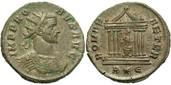 1 Antoninianus 羅馬帝國 銀/銅 Probus (232-282)