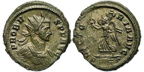 1 Antoninianus 羅馬帝國 銀/銅 Probus (232-282)