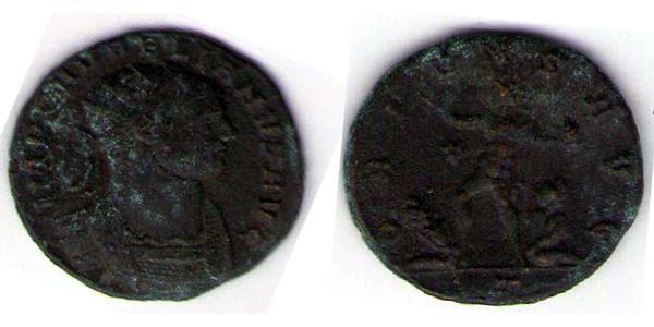 1 Antoninianus 羅馬帝國 銀/銅 奥勒良