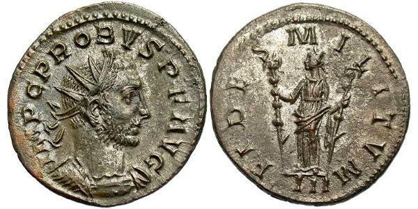 1 Antoninianus 羅馬帝國 銀/銅 Probus (232-282)