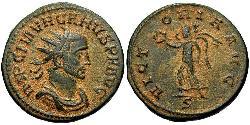 1 Antoninianus 羅馬帝國 青铜 Carus (230-283)