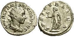 1 Antoninianus 羅馬帝國 青铜 Herennius Etruscus (227-251)