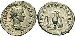 1 Antoninianus 羅馬帝國 青铜 Herennius Etruscus (227-251)