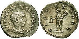 1 Antoninianus 羅馬帝國 青铜 Herennius Etruscus (227-251)