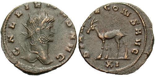 1 Antoninianus 羅馬帝國 青铜 加里恩努斯