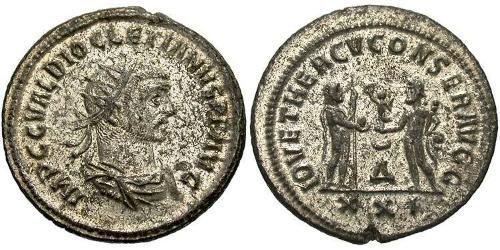 1 Antoninianus 羅馬帝國 青铜 Diocletian (244-311)