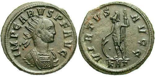1 Antoninianus 羅馬帝國 青铜 Carus (230-283)