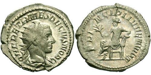 1 Antoninianus 羅馬帝國 青铜 Herennius Etruscus (227-251)