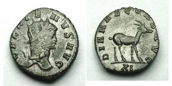 1 Antoninianus 羅馬帝國 青铜 加里恩努斯