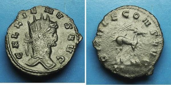 1 Antoninianus 羅馬帝國 青铜 加里恩努斯