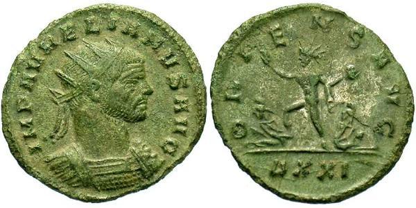 1 Antoninianus 羅馬帝國 青铜 奥勒良
