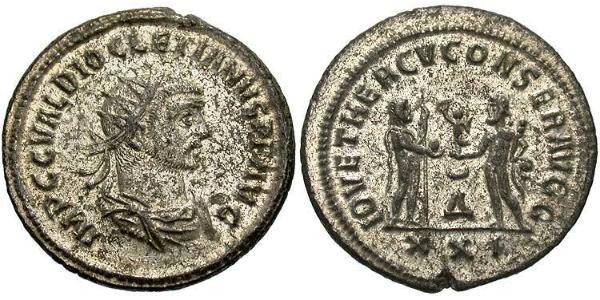 1 Antoninianus 羅馬帝國 青铜 Diocletian (244-311)