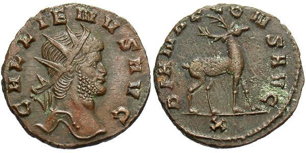 1 Antoninianus 羅馬帝國 青铜 加里恩努斯