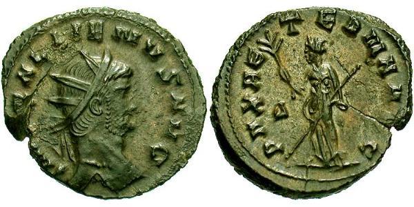 1 Antoninianus 羅馬帝國 青铜 加里恩努斯
