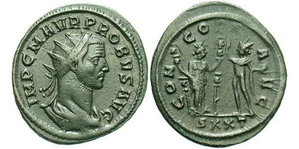 1 Antoninianus 羅馬帝國 青铜 Probus (232-282)