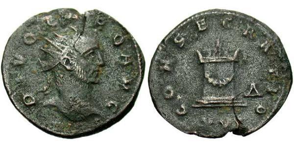 1 Antoninianus 羅馬帝國 青铜 Carus (230-283)