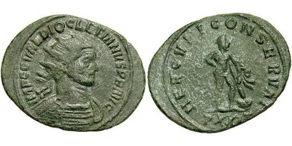 1 Antoninianus 羅馬帝國 青铜 Diocletian (244-311)