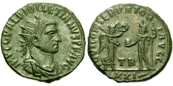 1 Antoninianus 羅馬帝國 青铜 Diocletian (244-311)