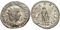 1 Antoninien Empire romain (27BC-395) Argent Trébonien Galle (206-253)