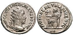 1 Antoninien Empire romain (27BC-395) Argent Trébonien Galle (206-253)