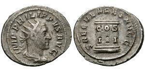 1 Antoninien Empire romain (27BC-395) Argent Philippe I (204-249)