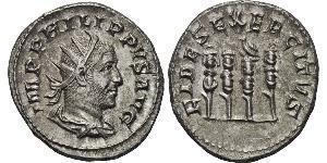 1 Antoninien Empire romain (27BC-395) Argent Philippe I (204-249)