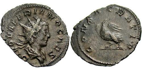 1 Antoninien Empire romain (27BC-395) Argent Valerian II (?-258)