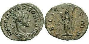 1 Antoninien Empire romain (27BC-395) Argent/Cuivre Probus (232-282)