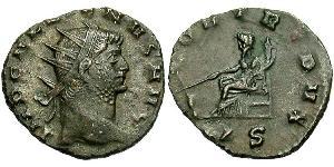1 Antoninien Empire romain (27BC-395) Argent/Cuivre Gallien (218-268)
