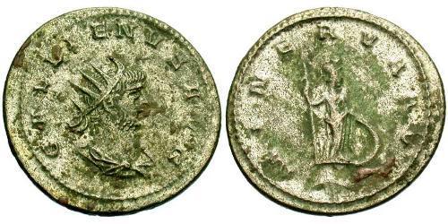 1 Antoninien Empire romain (27BC-395) Argent/Cuivre Gallien (218-268)