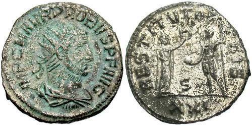 1 Antoninien Empire romain (27BC-395) Argent/Cuivre Probus (232-282)